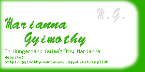 marianna gyimothy business card